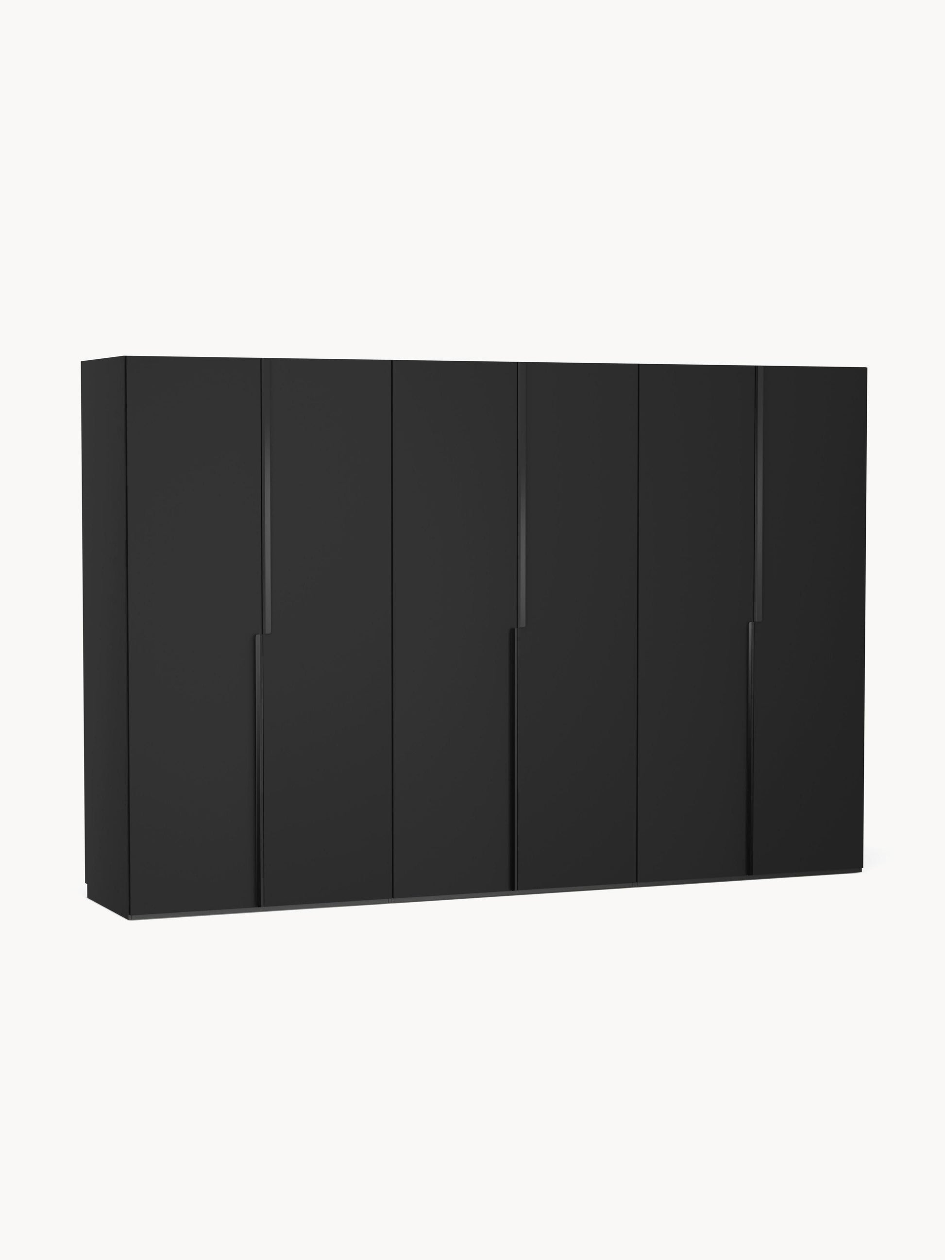 Leovard Modular Hinged-Door Wardrobe, 300 cm Wide, in Various Sizes