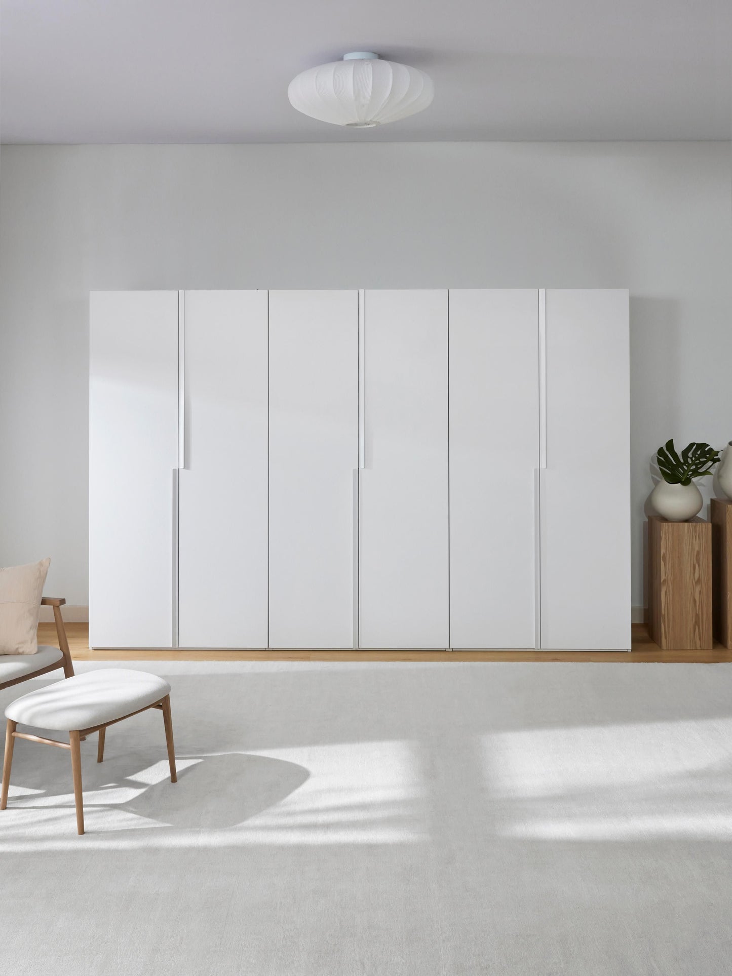 Leovard Modular Hinged-Door Wardrobe, 300 cm Wide, in Various Sizes