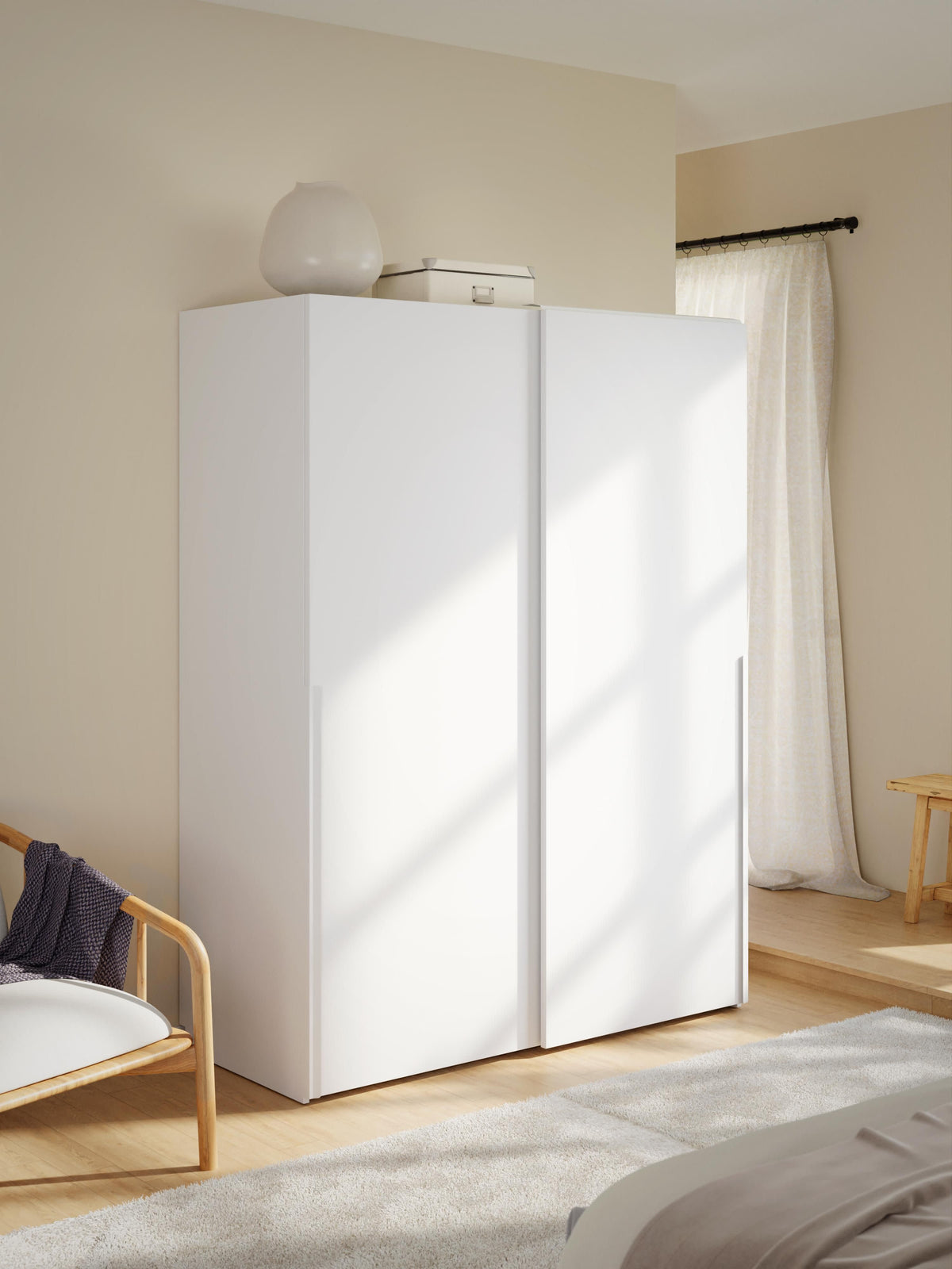 Leovard Modular Sliding-Door Wardrobe, 150 cm Wide, in Various Sizes