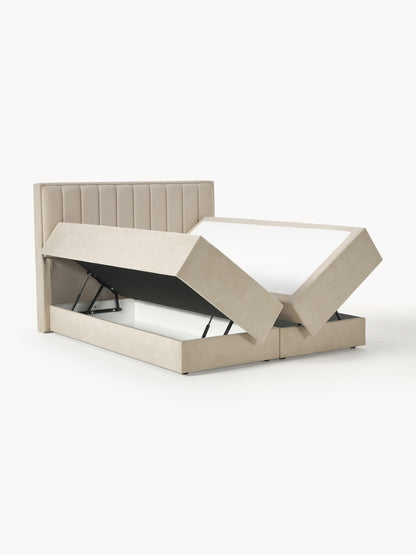 Livanne Box Spring Bed with Storage