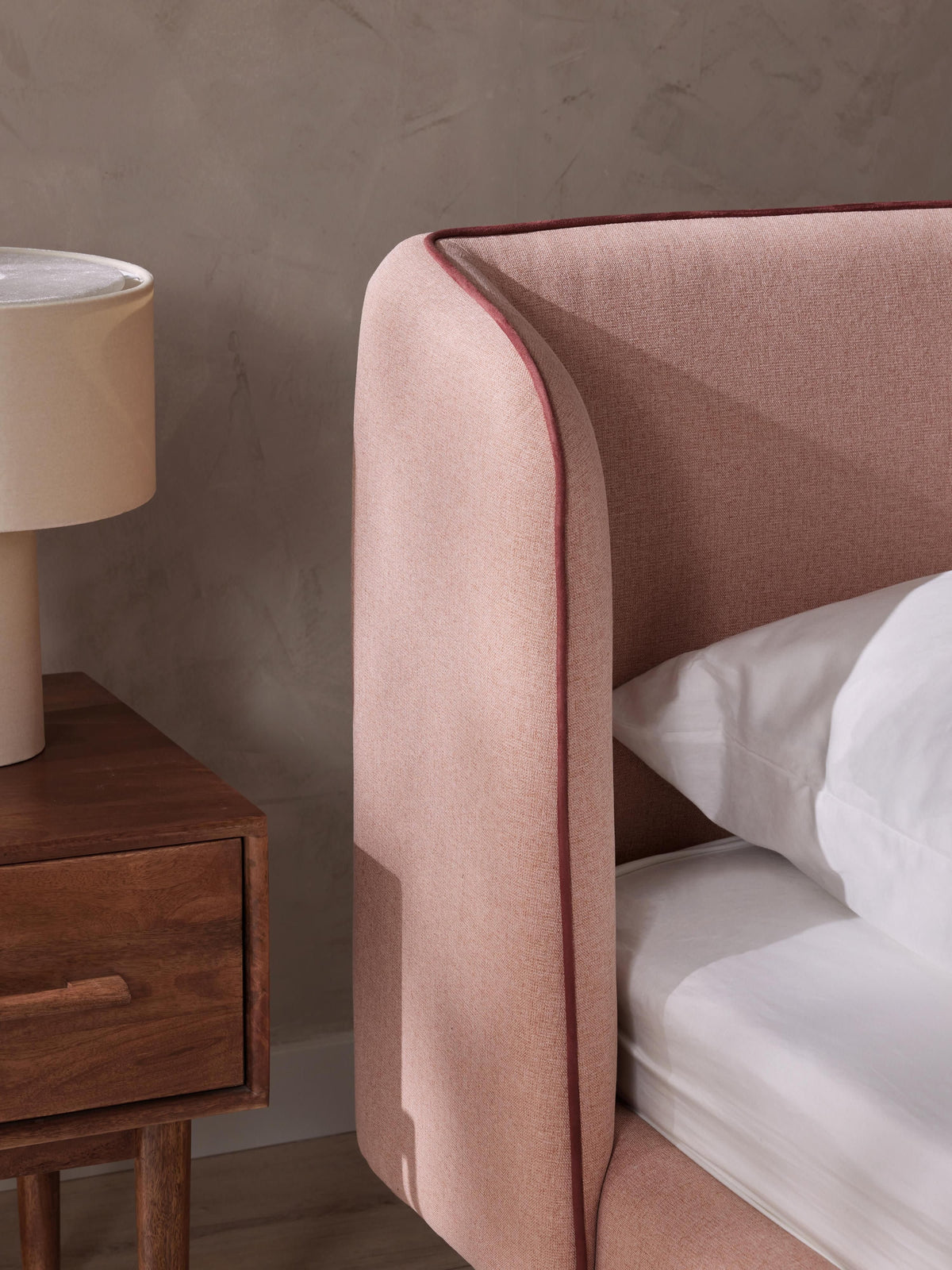 Lumaris Upholstered Bed with Headboard