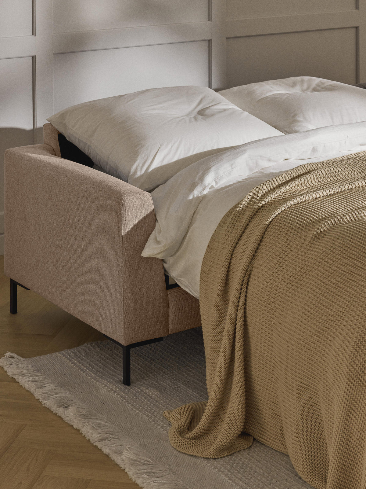 Lunveda Sofa Bed with Mattress, 3-Seater