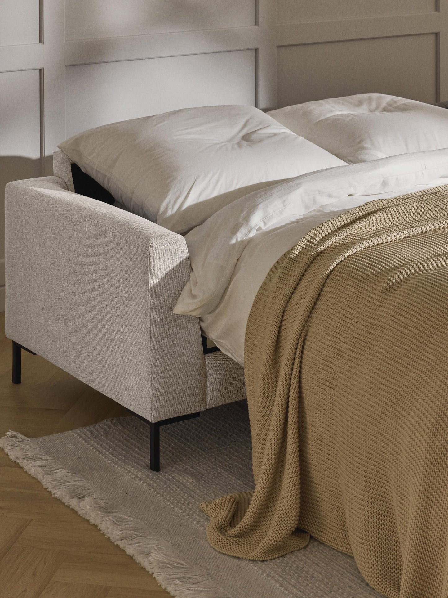 Lunveda Sofa Bed with Mattress, 3-Seater