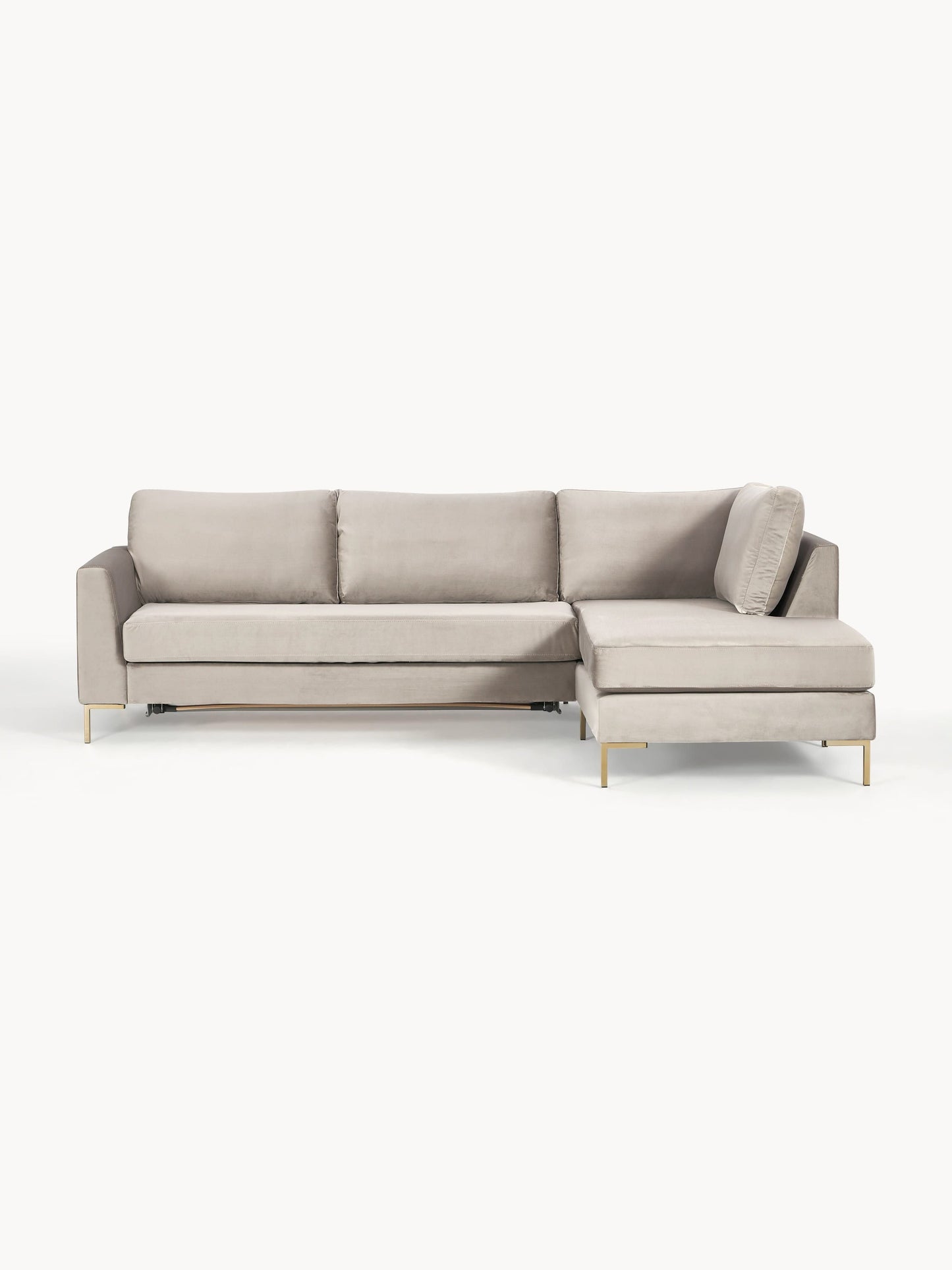 Lunveda Velvet Sofa Bed with Mattress, 3-Seater