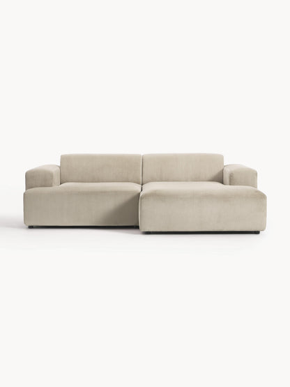 Melvina Corduroy Corner Sofa (3-Seater)