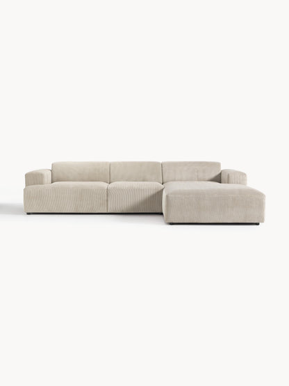 Melvina Corner Sofa in Corduroy (4-Seater)