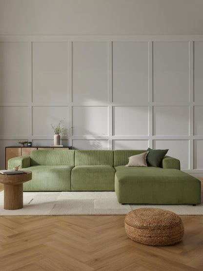 Melvina Corner Sofa in Corduroy (4-Seater)