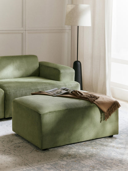 Melvina Stool in Corduroy, W 99 x D 72 cm