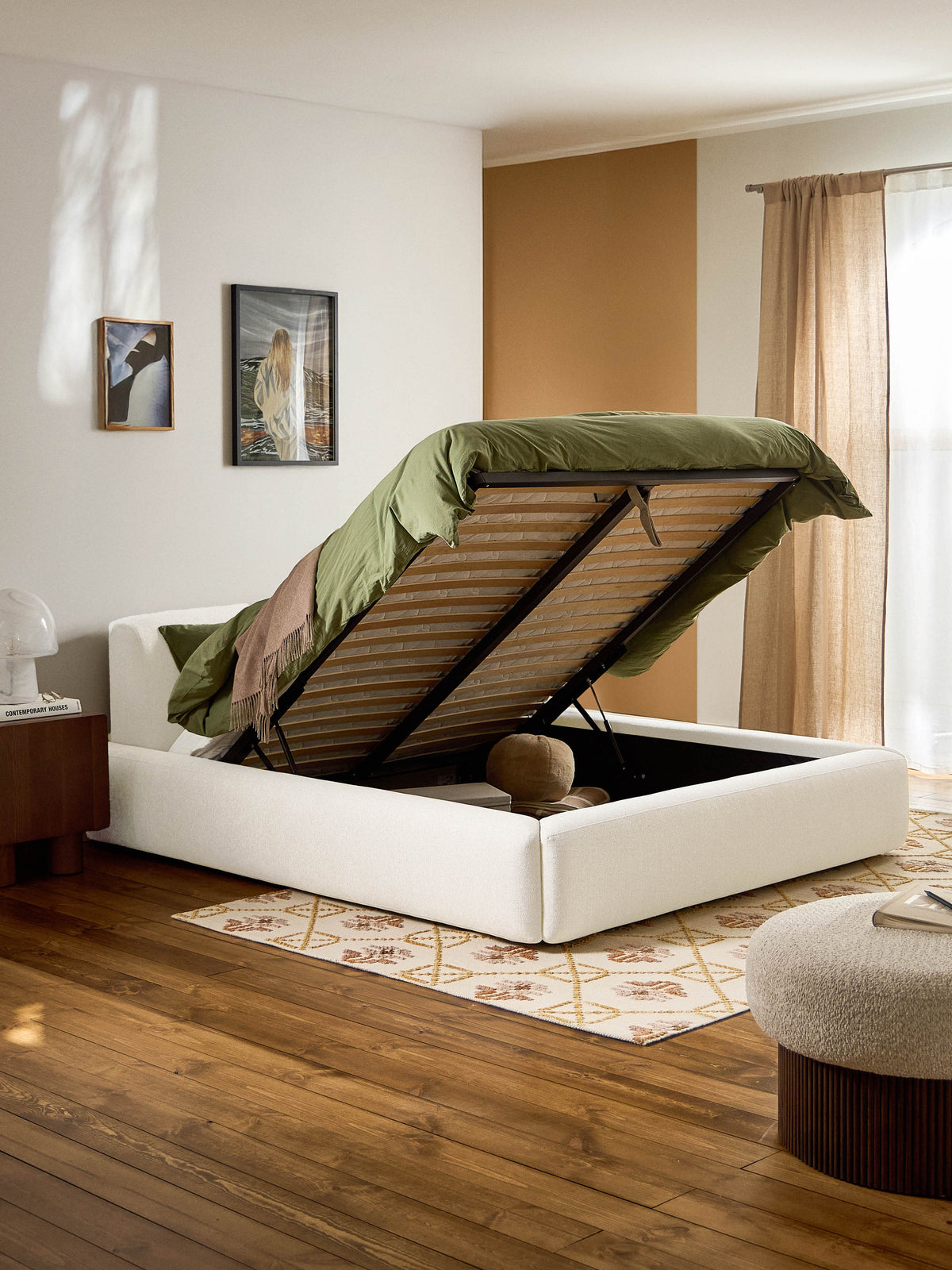 Melvina Upholstered Bed with Storage