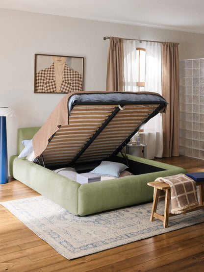 Melvina Upholstered Bed with Storage