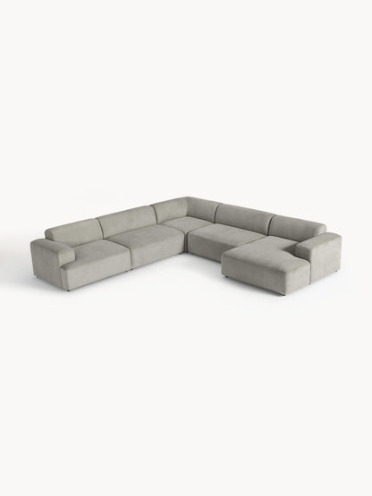Melvina XL Corduroy Corner Sofa