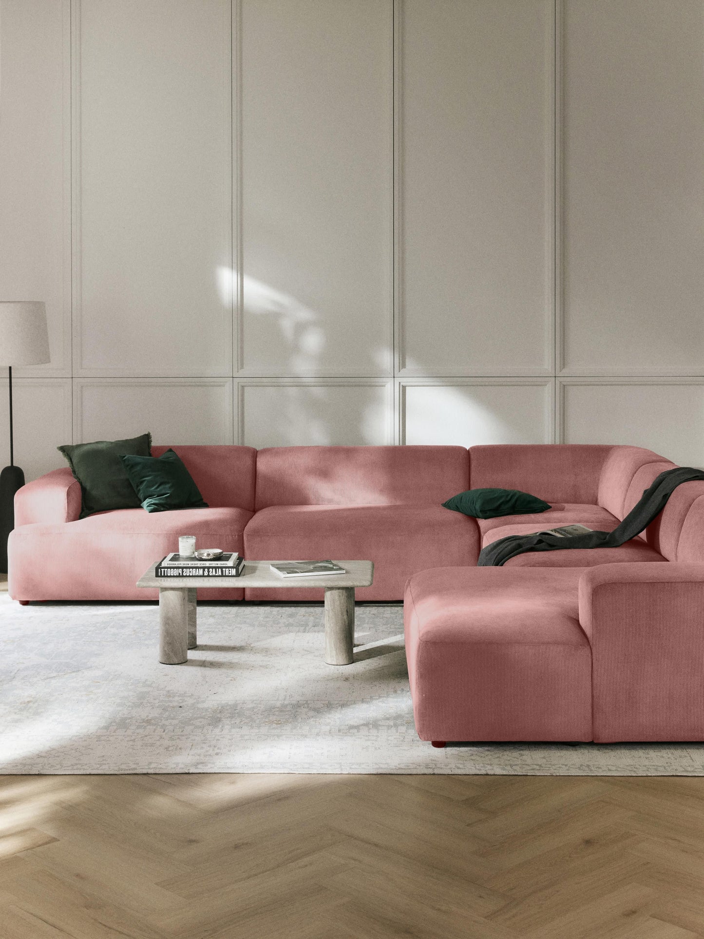 Melvina XL Corduroy Corner Sofa