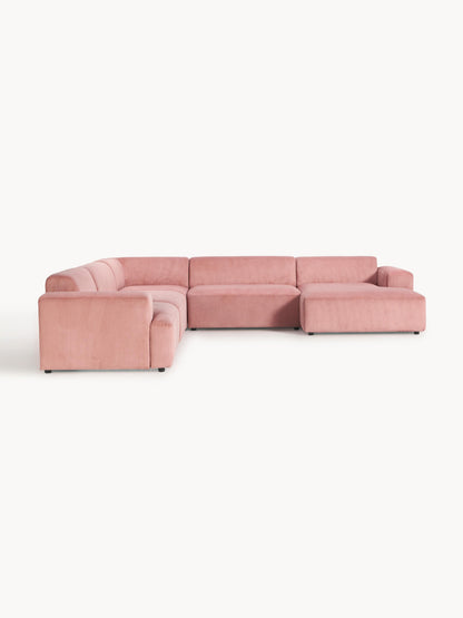 Melvina XL Corduroy Corner Sofa