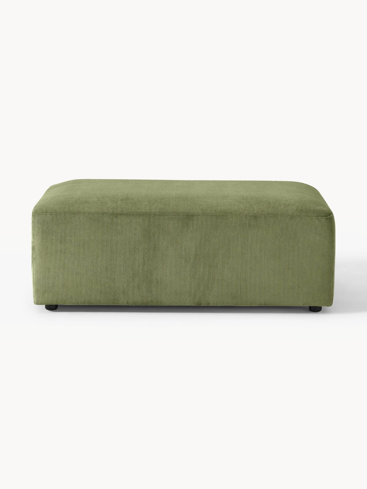 Melvina XL Corduroy Ottoman, W 116 x D 72 cm