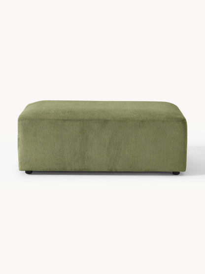 Melvina XL Corduroy Ottoman, W 116 x D 72 cm