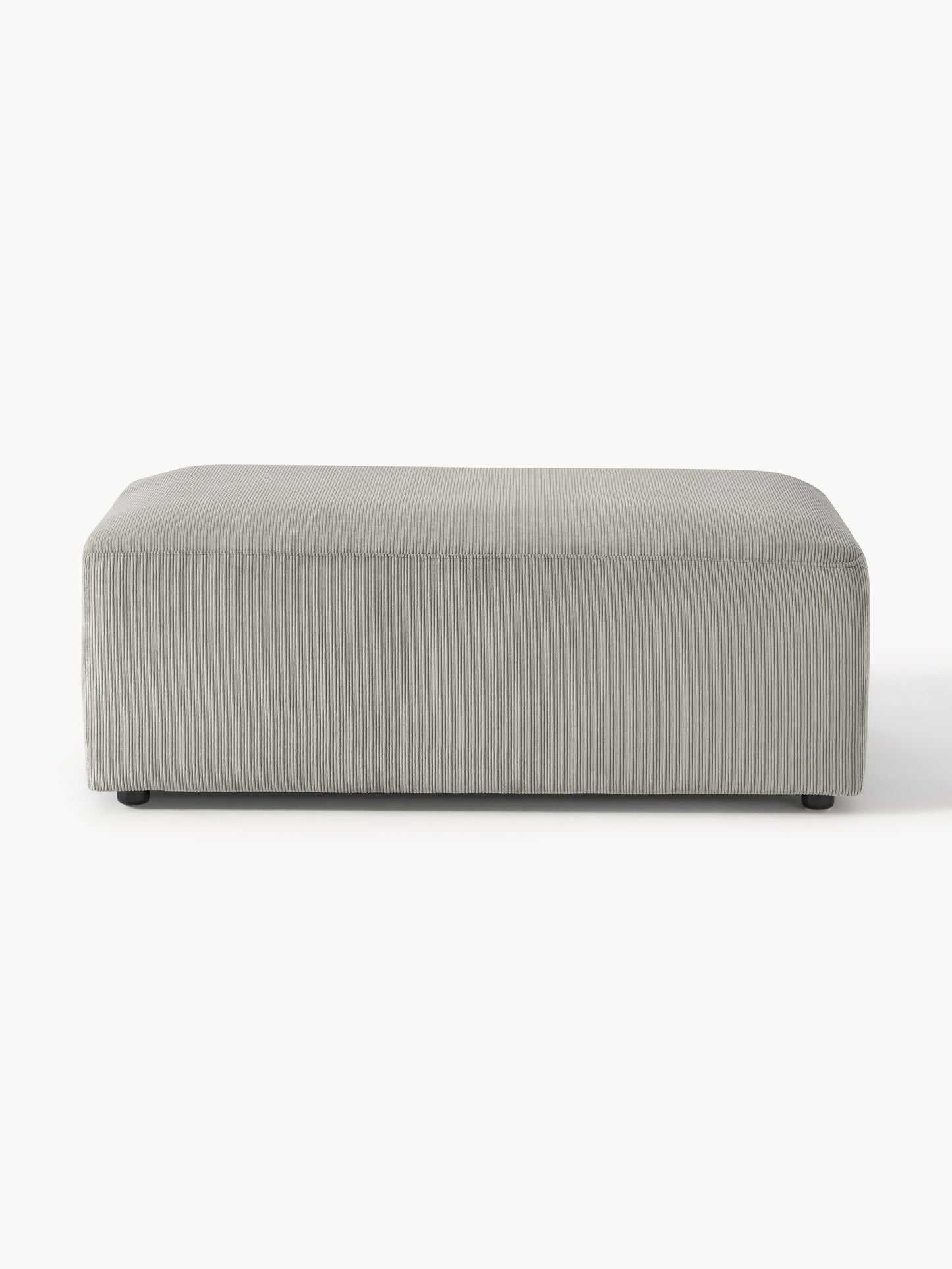 Melvina XL Corduroy Ottoman, W 116 x D 72 cm