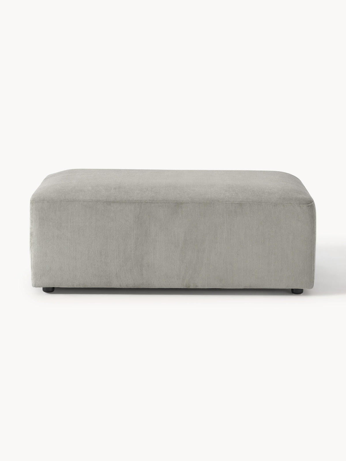 Melvina XL Corduroy Ottoman, W 116 x D 72 cm