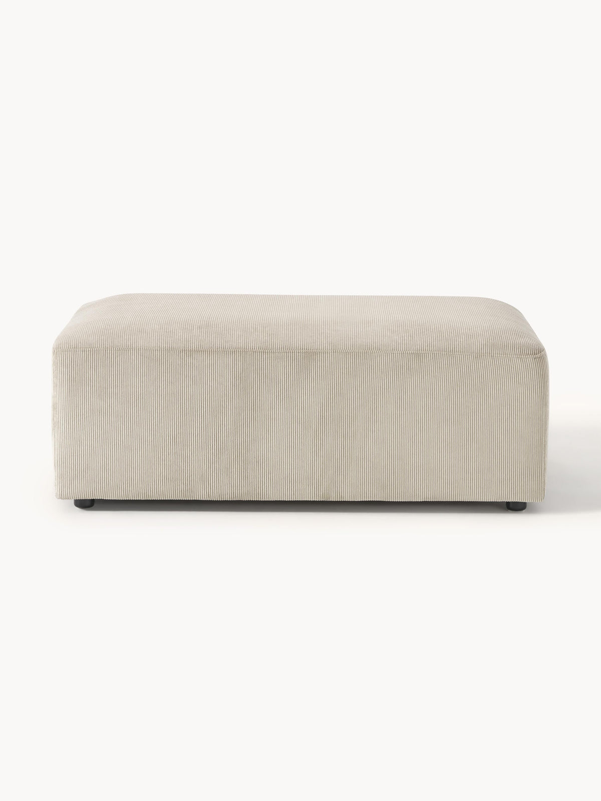 Melvina XL Corduroy Ottoman, W 116 x D 72 cm