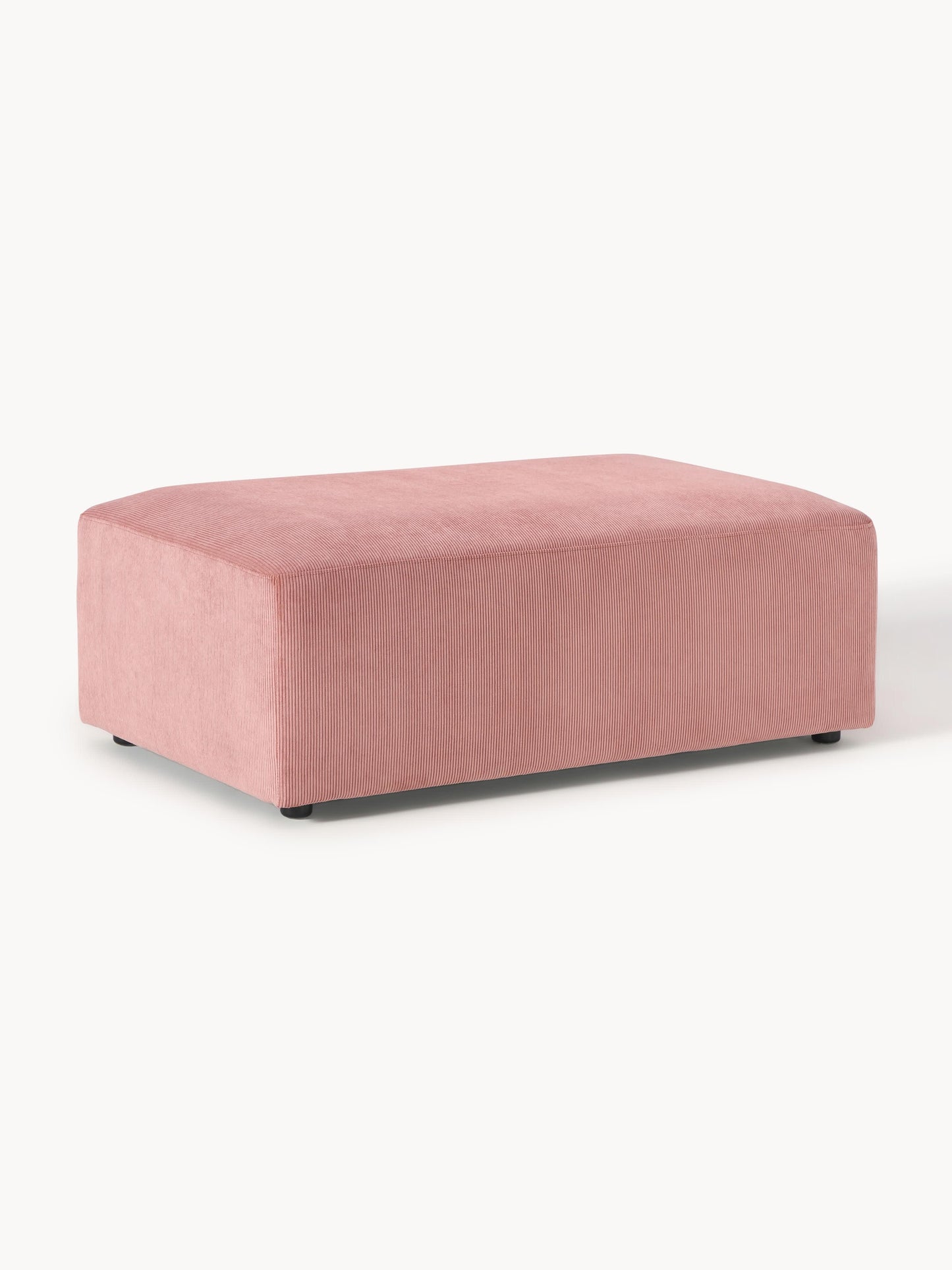 Melvina XL Corduroy Ottoman, W 116 x D 72 cm