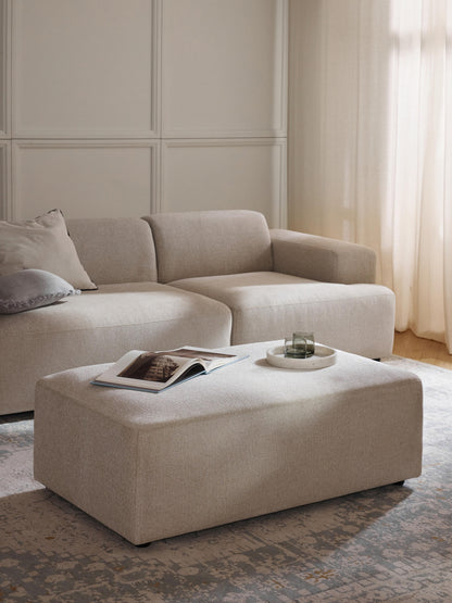 Melvina XL Ottoman, W 116 x D 72 cm