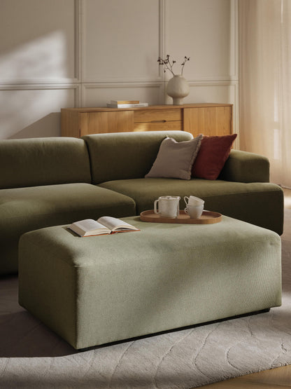 Melvina XL Ottoman, W 116 x D 72 cm