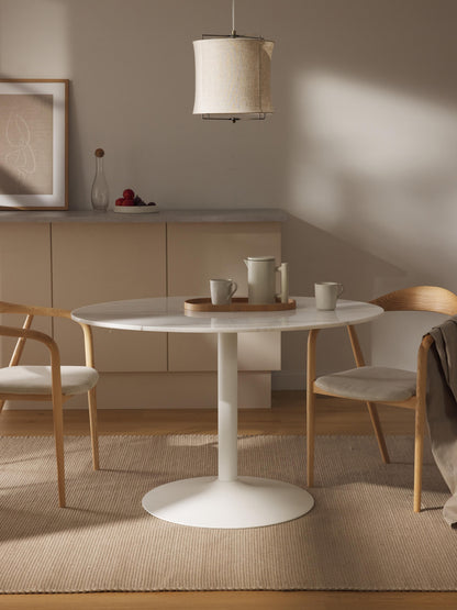 Milveda Oval Marble Dining Table, 120 x 90 cm