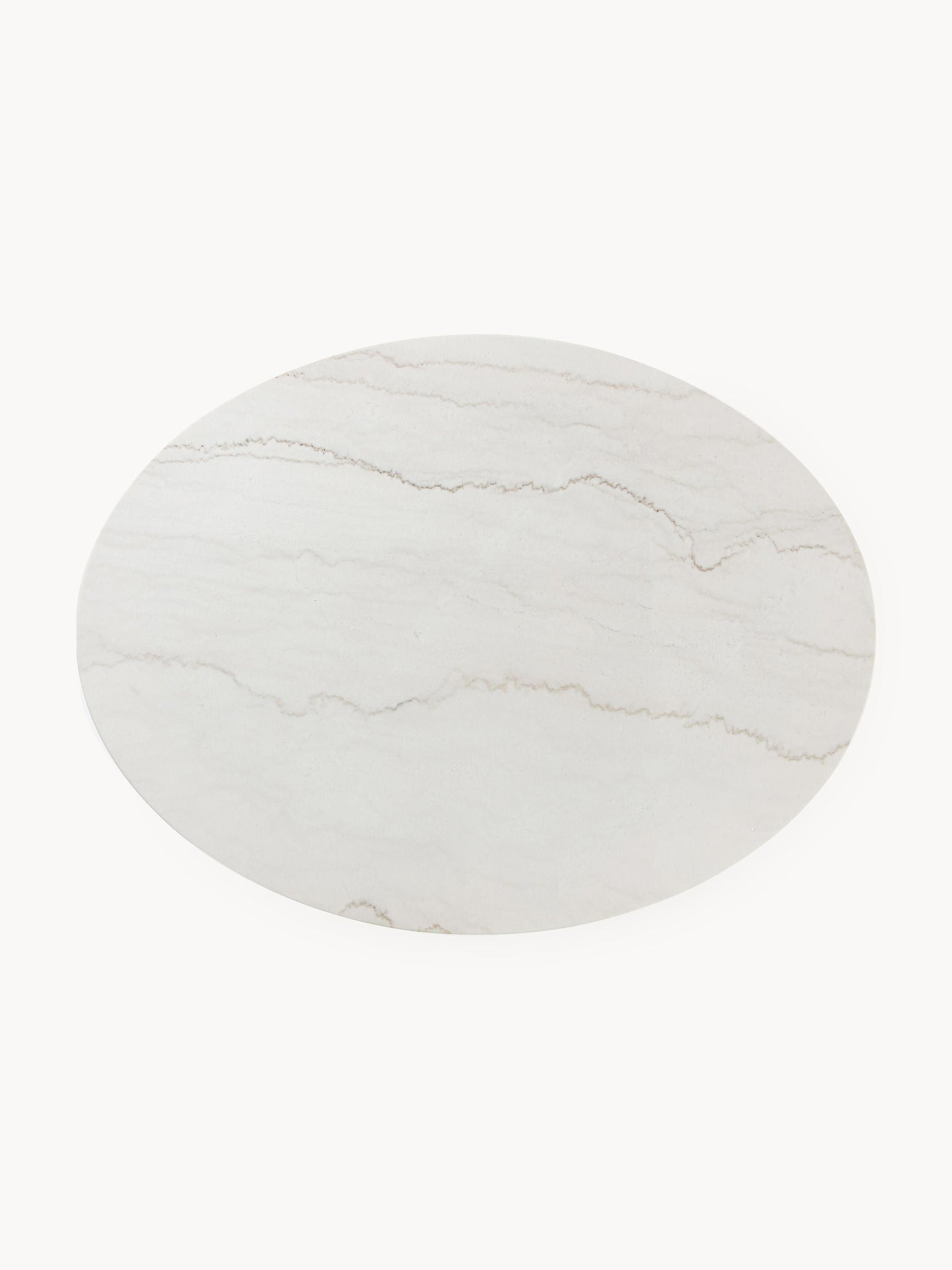 Milveda Oval Marble Dining Table, 120 x 90 cm