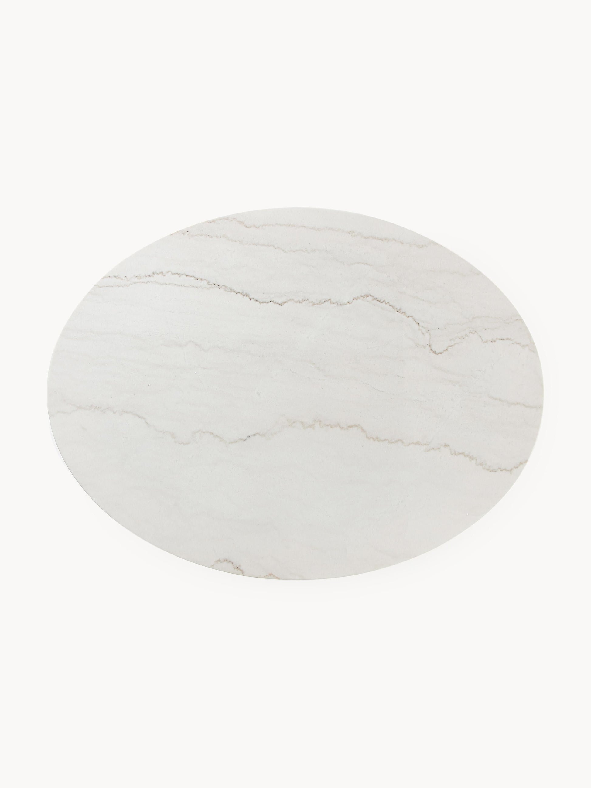 Milveda Oval Marble Dining Table, 120 x 90 cm