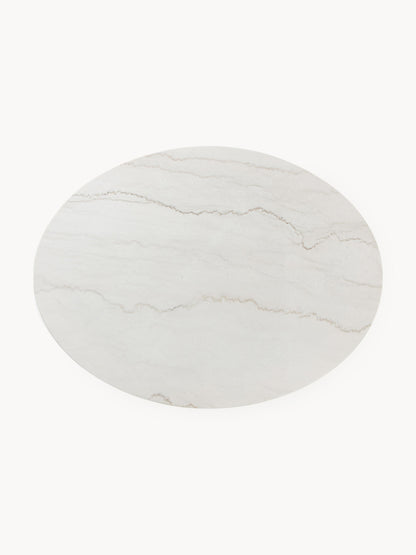 Milveda Oval Marble Dining Table, 120 x 90 cm