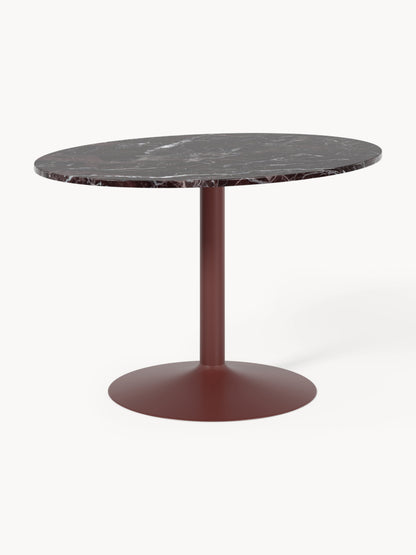 Milveda Oval Marble Dining Table, 120 x 90 cm