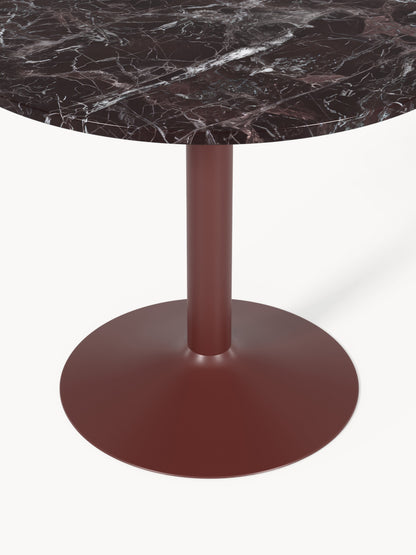 Milveda Round Marble Dining Table, Ø 90 cm