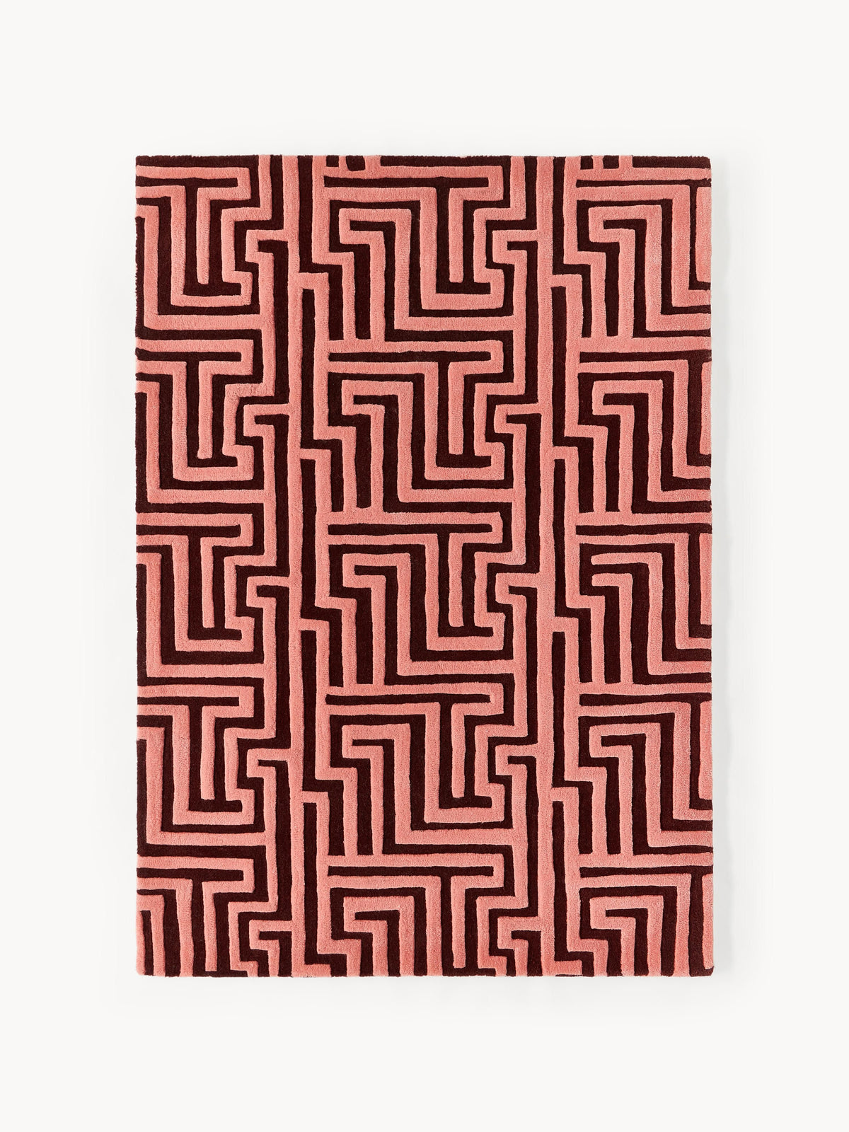Montelo Hand-Tufted Wool Rug with Raised High-Low Texture