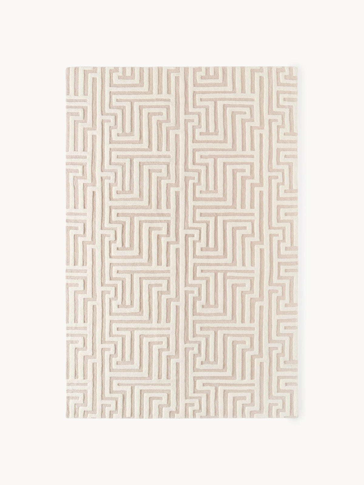 Montelo Hand-Tufted Wool Rug with Raised High-Low Texture