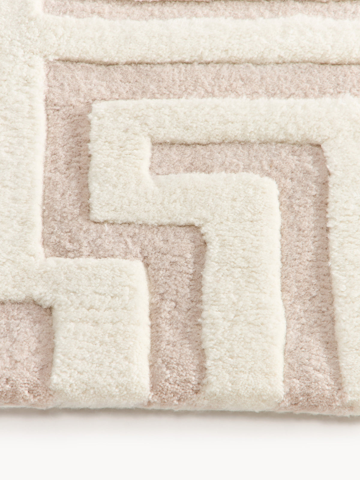 Montelo Hand-Tufted Wool Rug with Raised High-Low Texture