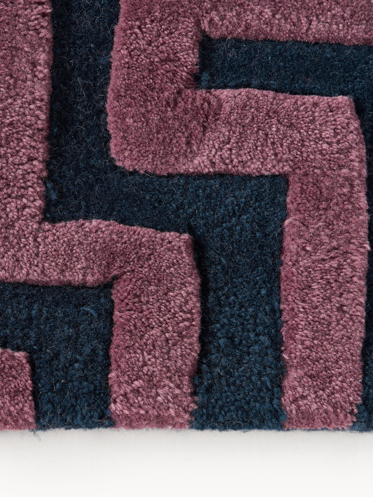 Montelo Hand-Tufted Wool Rug with Raised High-Low Texture