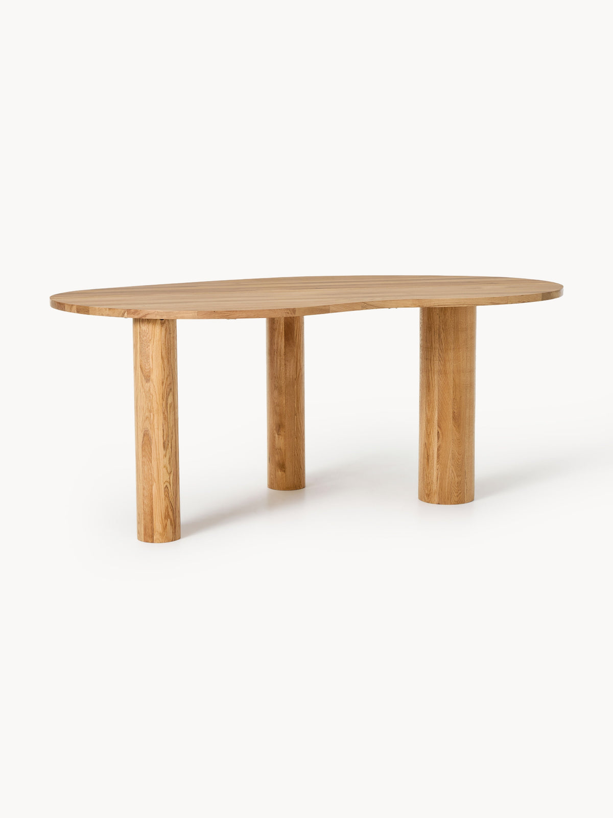 Narussa Dining Table in Oak with Organic Shape, in Various Sizes