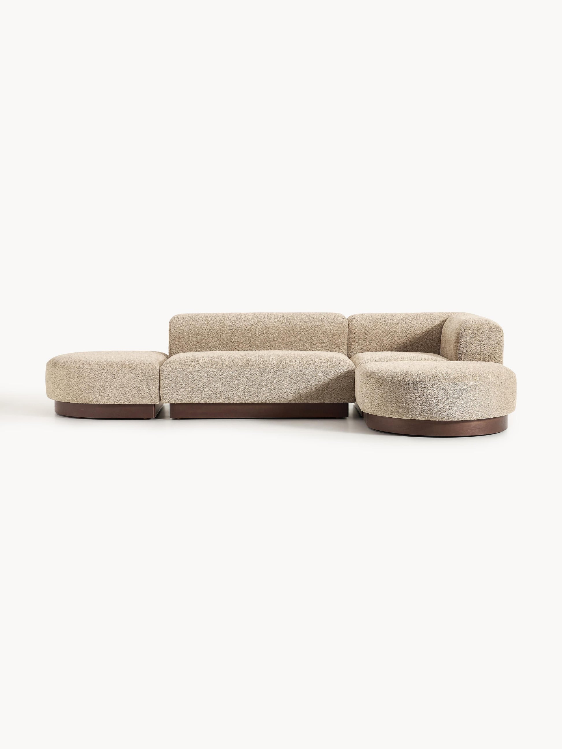 Natvelle Modular Corner Sofa in Teddy Bouclé