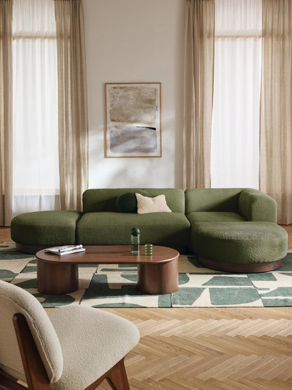 Natvelle Modular Corner Sofa in Teddy Bouclé