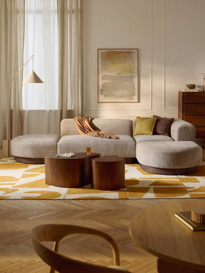 Natvelle Modular Corner Sofa in Teddy Bouclé