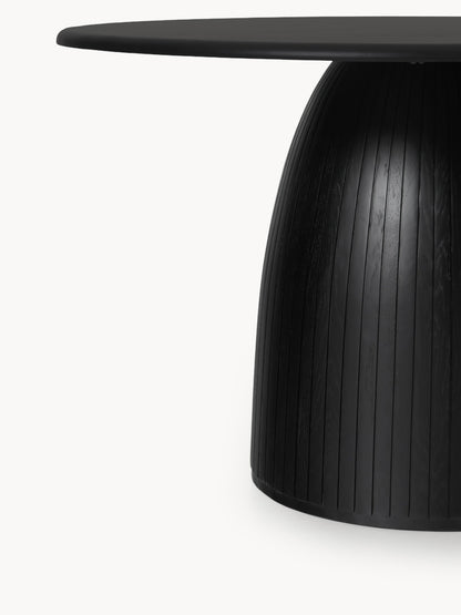 Nelora Round Dining Table with Fluted Texture, in Various Sizes