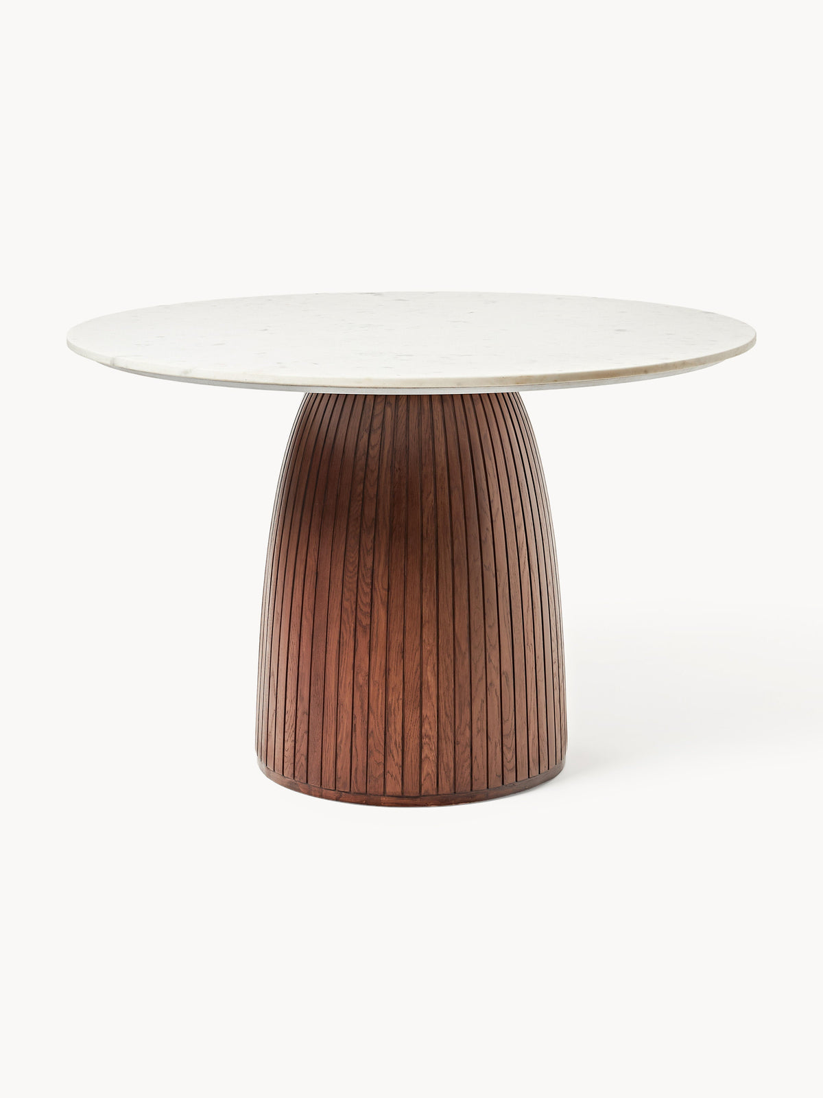 Nelora Round Dining Table with Marble Tabletop, Ø 115 cm