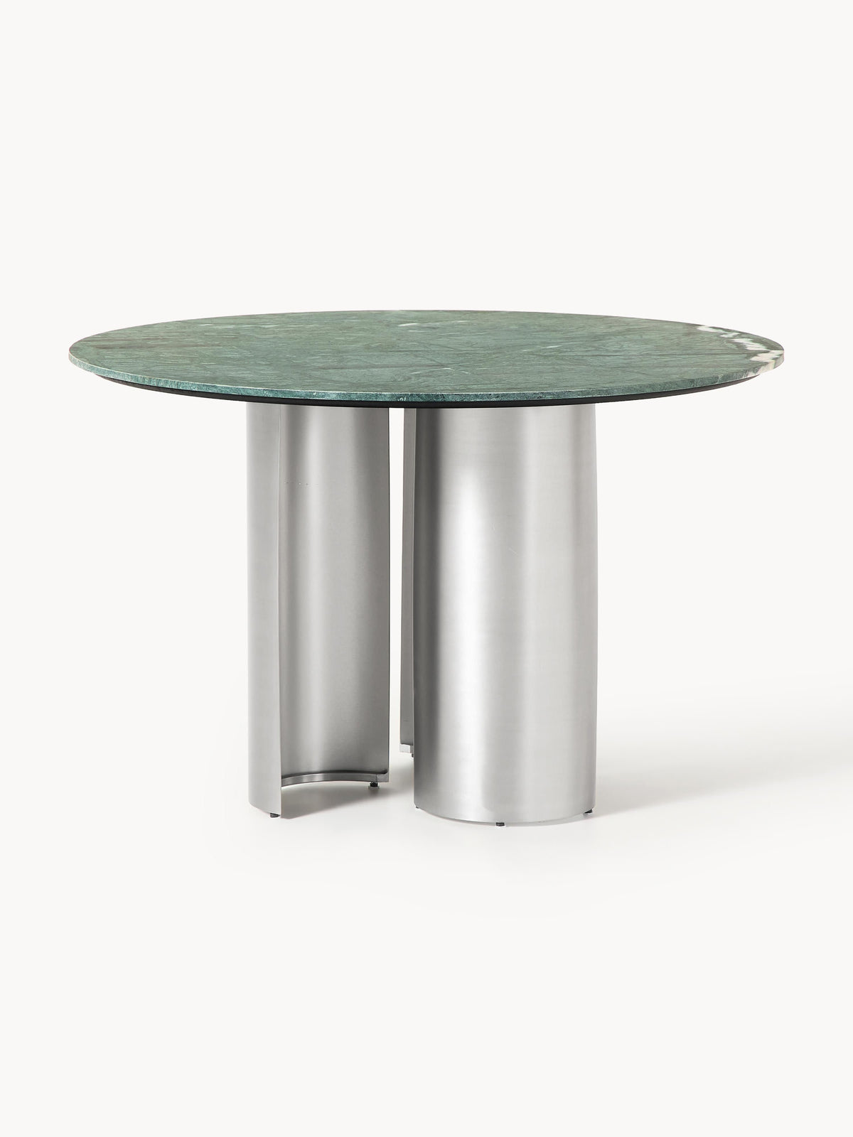 Novard Round Dining Table with Marble Tabletop, Ø 120 cm