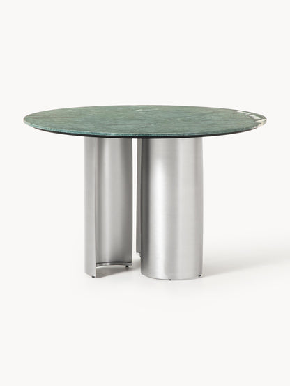 Novard Round Dining Table with Marble Tabletop, Ø 120 cm
