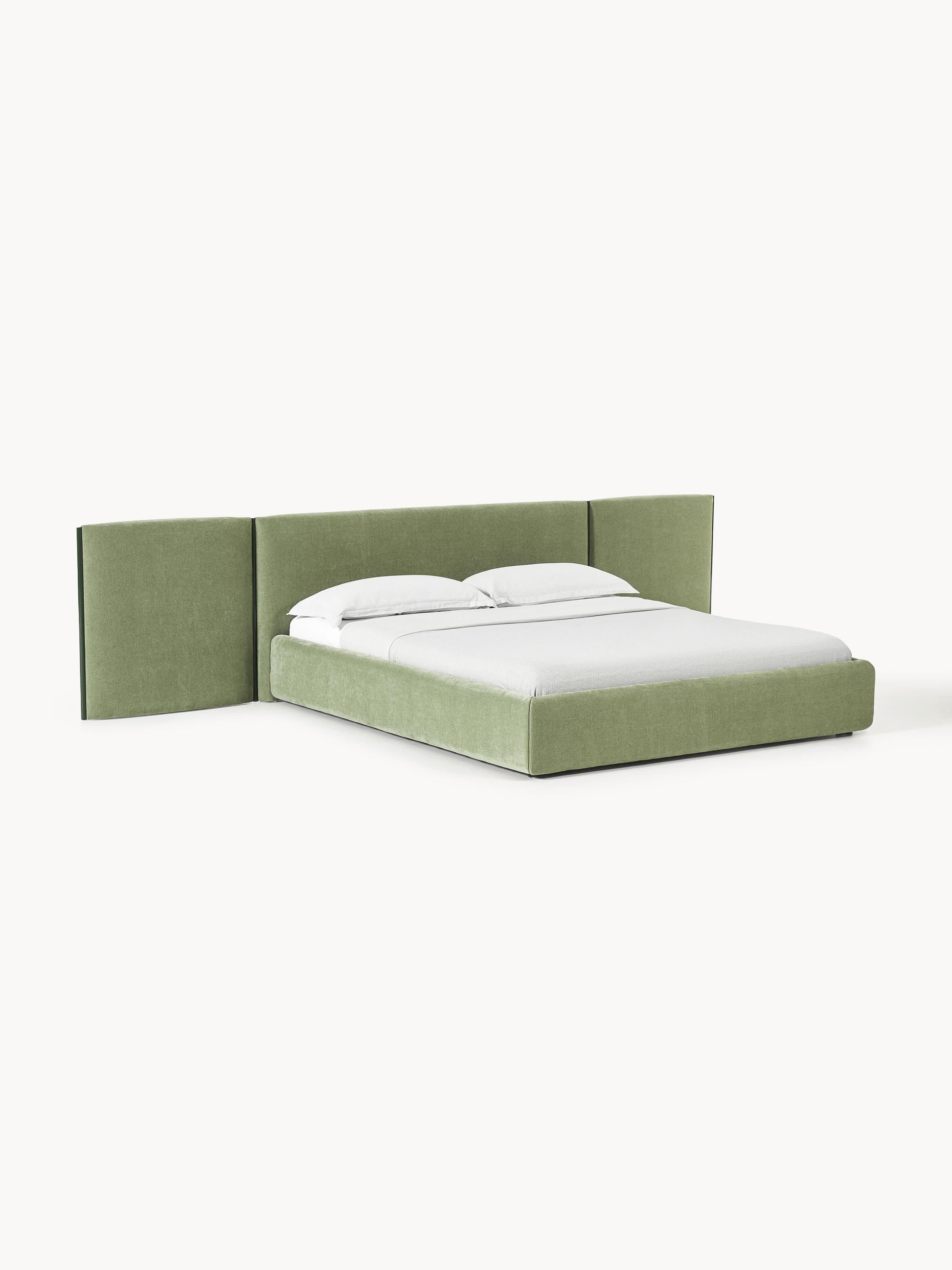 Otimar Upholstered Bed with Folding Headboard