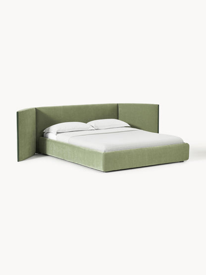 Otimar Upholstered Bed with Folding Headboard