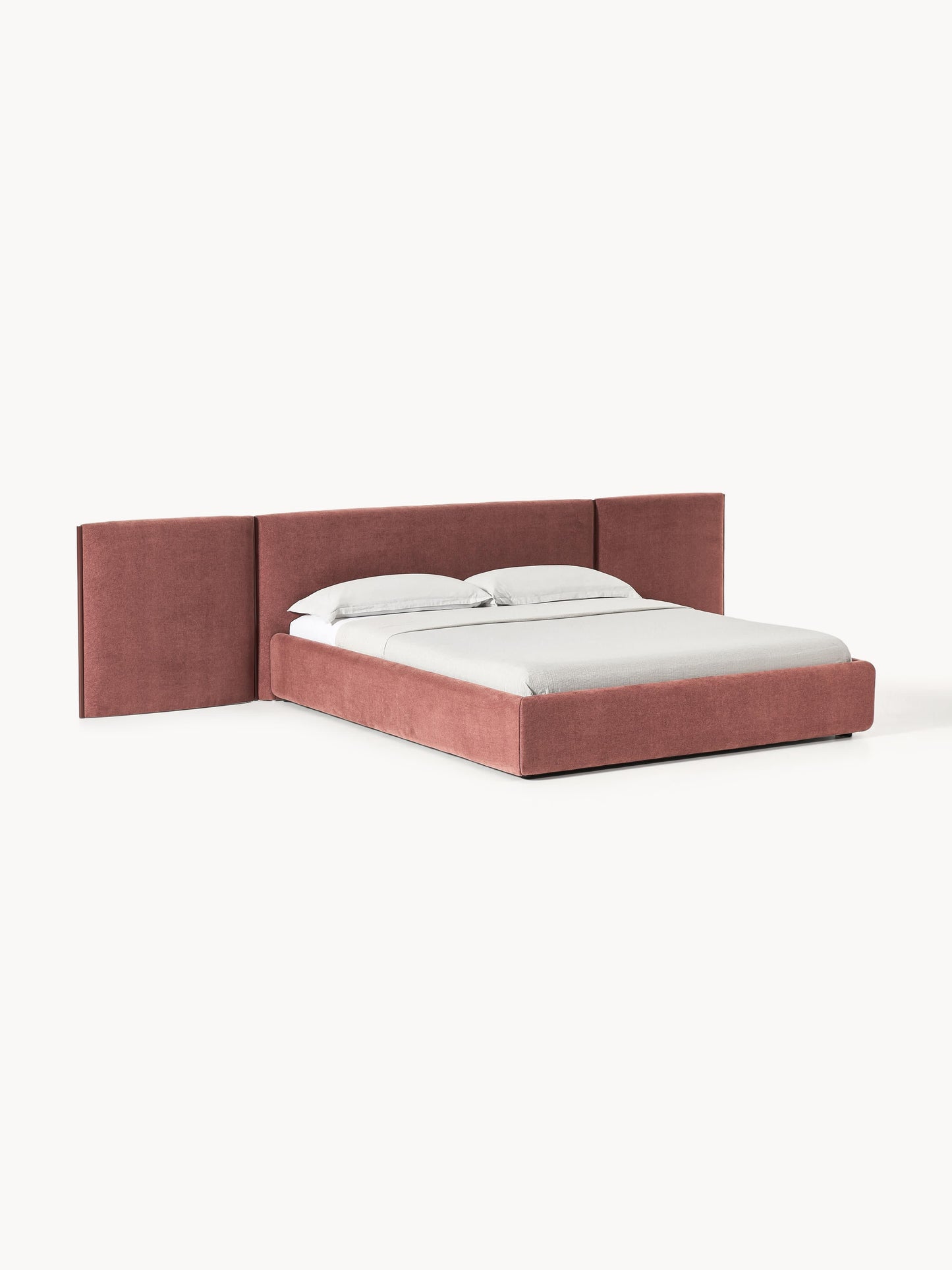 Otimar Upholstered Bed with Folding Headboard