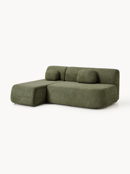 Paovero Sofa Bed in Teddy Bouclé with Storage