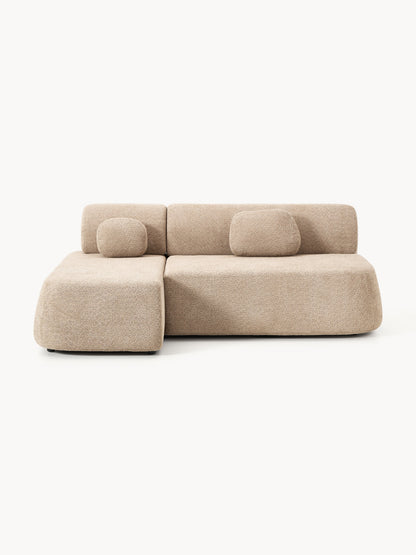 Paovero Sofa Bed in Teddy Bouclé with Storage