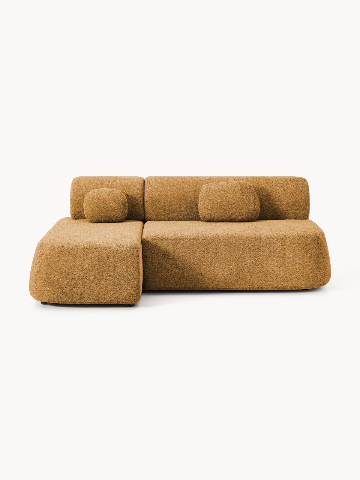 Paovero Sofa Bed in Teddy Bouclé with Storage
