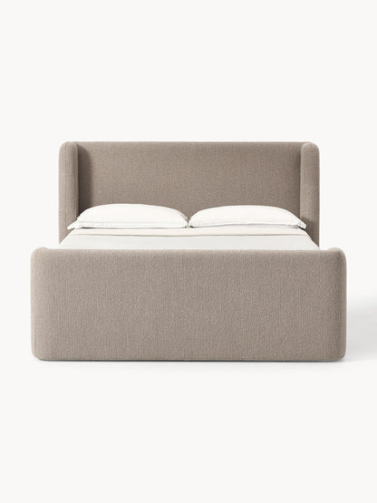 Pervinia Bouclé Box Spring Bed